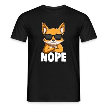 Fuchs Kinder Jungen Mädchen Füchse - Männer T-Shirt - Schwarz - Vorne - AI Model Male 178 light (178cm)