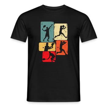 Tennis joueurs de tennis garçons enfants - T-shirt homme - noir - Devant - AI Model Male 178 light (178cm)