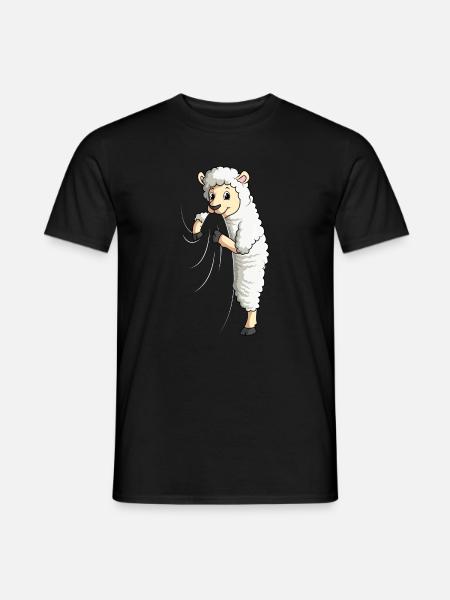 Schaf Liebhaber Schafe - Männer T-Shirt - Schwarz