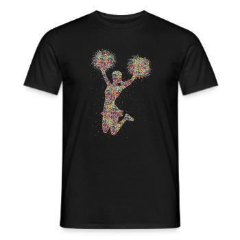Cheer Cheerleading Cheerleading Girls - Men's T-Shirt - black - Front - AI Model Male 178 light (178cm)