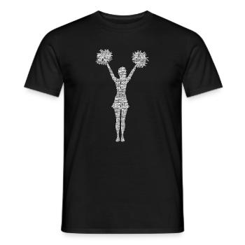 Cheerleader Cheerleading Cheer Girls - Men's T-Shirt - black - Front - AI Model Male 178 light (178cm)
