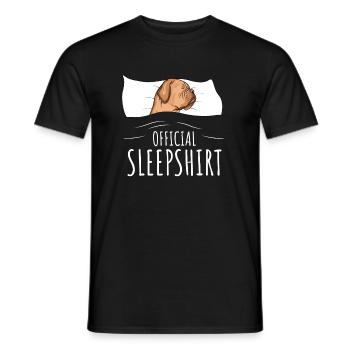 Dogue de Bordeaux Chemise de couchage pour chien - T-shirt homme - noir - Devant - AI Model Male 178 light (178cm)