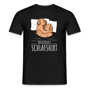 Schlafshirt Bordeauxdogge Dogue de Bordeaux - Männer T-Shirt - Schwarz - Vorne - AI Model Male 178 light (178cm)