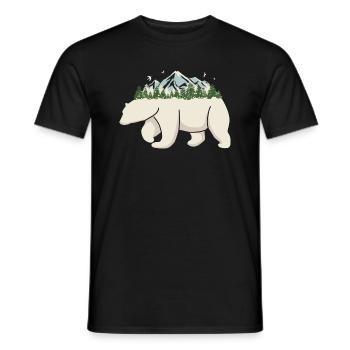 Polar Bear - Männer T-Shirt - Schwarz - Vorne - AI Model Male 178 light (178cm)