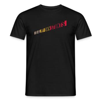 all my own stunts - Männer T-Shirt - Schwarz - Vorne - AI Model Male 178 light (178cm)