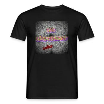 DAU HÄCKEBANGAT / HOCH 3 - Shop WoW - 2023 - Men's T-Shirt - black - Front - AI Model Male 178 light (178cm)