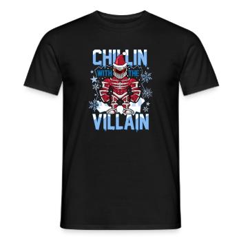 Power Rangers Ugly Christmas Chillin Villain - T-shirt homme - noir - Devant - AI Model Male 178 light (178cm)