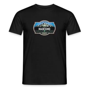 Madesimo Valle Spluga Lombardei - Männer T-Shirt - Schwarz - Vorne - AI Model Male 178 light (178cm)