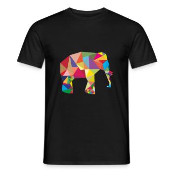 elefant - Männer T-Shirt - Schwarz - Vorne - AI Model Male 178 light (178cm)