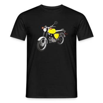 S50 jaune - T-shirt homme - noir - Devant - AI Model Male 178 light (178cm)