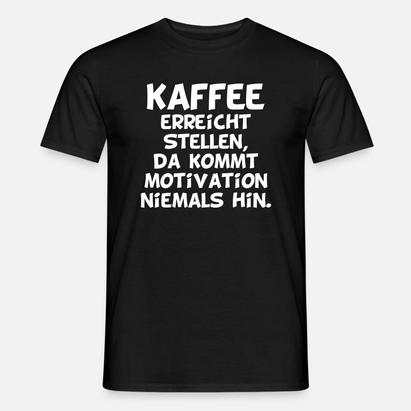 Kaffee - Männer T-Shirt - Schwarz