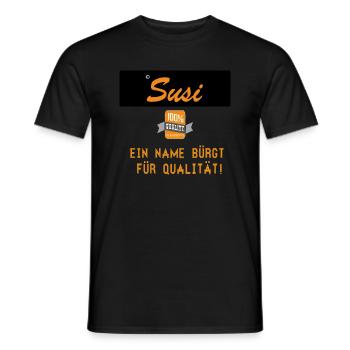 Susi - T-shirt homme - noir - Devant - AI Model Male 178 light (178cm)