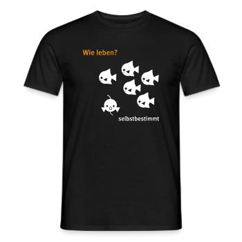 cucu - Fische - Männer T-Shirt - Schwarz - Vorne - AI Model Male 178 light (178cm)
