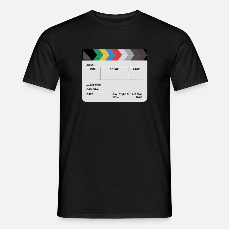 Conception de clap vierge - T-shirt homme - noir