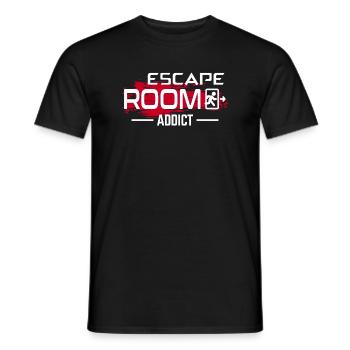 Escape Room Addict - Männer T-Shirt - Schwarz - Vorne - AI Model Male 178 light (178cm)