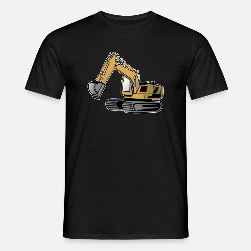 Bagger - Männer T-Shirt - Schwarz