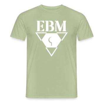 EBM Cresle - Men's T-Shirt - sage - Front - AI Model Male 178 light (178cm)