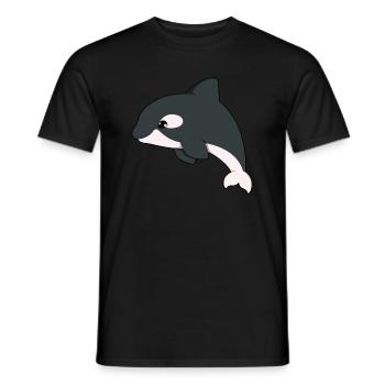 Orca - T-shirt homme - noir - Devant - AI Model Male 178 light (178cm)