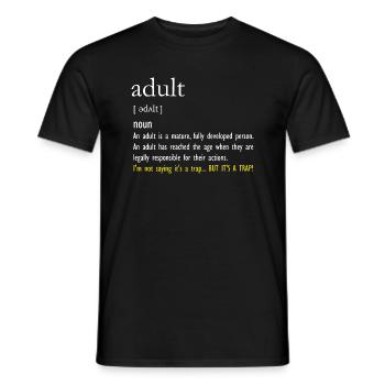 Adulte - T-shirt homme - noir - Devant - AI Model Male 178 light (178cm)