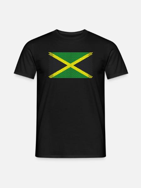 coeur jamaïque jamaïque rasta saveur jamaïcaine ragga - T-shirt homme - noir