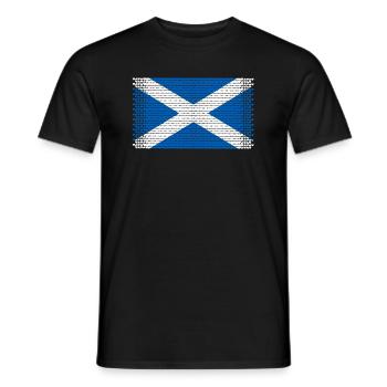 coeur ecosse cornemuse ecosse ecosse ecosse - T-shirt homme - noir - Devant - AI Model Male 178 light (178cm)