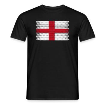heart england london love english english english flavour - Men's T-Shirt - black - Front - AI Model Male 178 light (178cm)