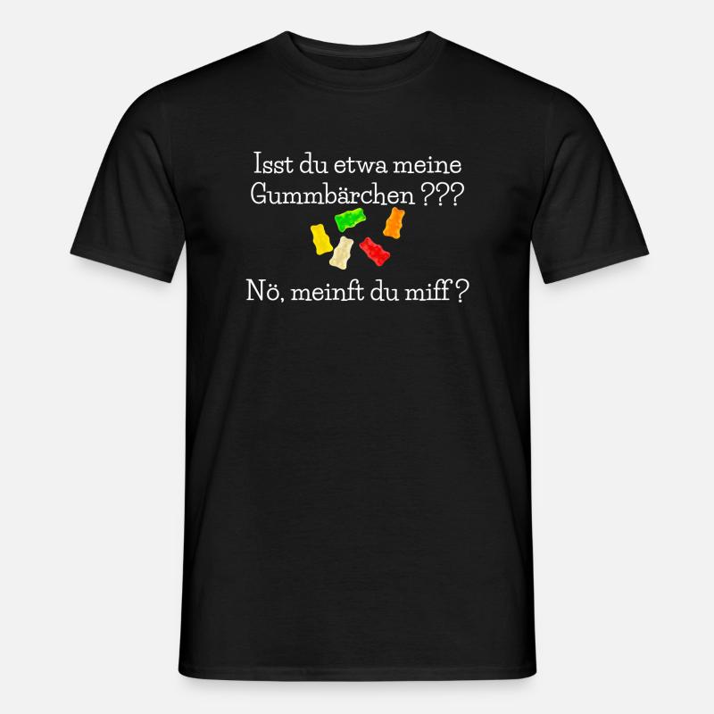 Gummibärchen - Männer T-Shirt - Schwarz