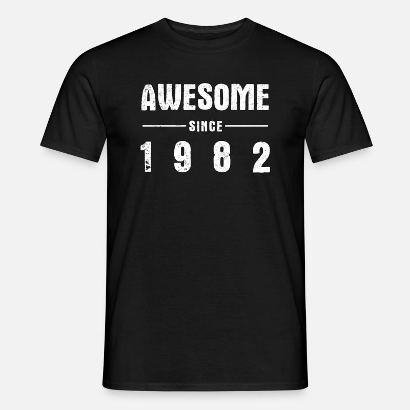 Awesome -since- 1982 - Männer T-Shirt - Schwarz