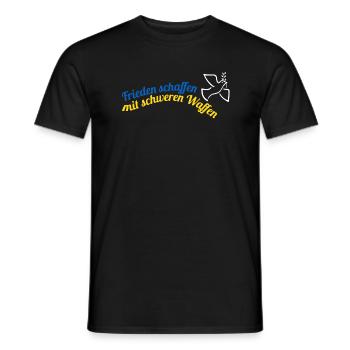 Frieden schaffen! - Männer T-Shirt - Schwarz - Vorne - AI Model Male 178 light (178cm)