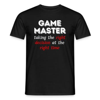 Game Master Taking the right decision .. - T-shirt homme - noir - Devant - AI Model Male 178 light (178cm)