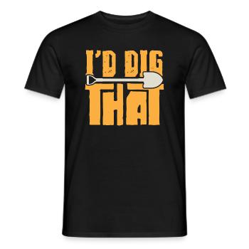 Archaeology Gift Archaeologist - Men's T-Shirt - black - Front - AI Model Male 178 light (178cm)