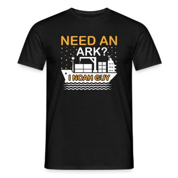 Besoin d’une arche? I Noah Guy - T-shirt homme - noir - Devant - AI Model Male 178 light (178cm)
