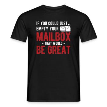 Briefträger Und Paket-Zusteller Für Postboten - Männer T-Shirt - Schwarz - Vorne - AI Model Male 178 light (178cm)