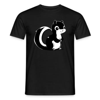 Squirrel - Men's T-Shirt - black - Front - AI Model Male 178 light (178cm)