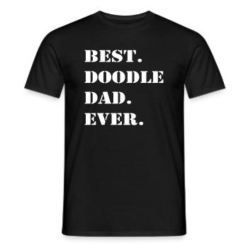Hund Chien - T-shirt homme - noir - Devant - AI Model Male 178 light (178cm)