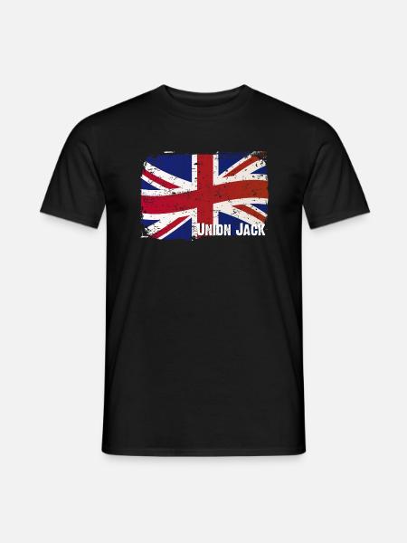 Union Jack - England - Great Britain - Men's T-Shirt - black