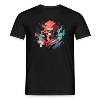 Pirat - Männer T-Shirt - Schwarz - Vorne - AI Model Male 178 light (178cm)