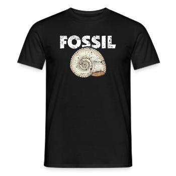 Fossil Urgestein Rarität alter Mann, alte Frau - Männer T-Shirt - Schwarz - Vorne - AI Model Male 178 light (178cm)