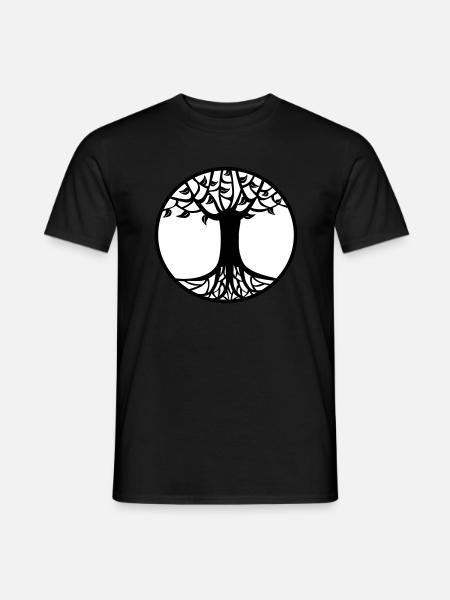 Baum des Lebens - Männer T-Shirt - Schwarz