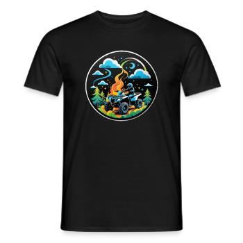 quad et tout terrain - T-shirt homme - noir - Devant - AI Model Male 178 light (178cm)