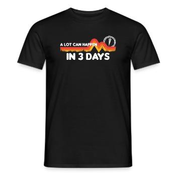 Beaucoup de choses peuvent se passer en 3 jours de croix du jour de Pâques - T-shirt homme - noir - Devant - AI Model Male 178 light (178cm)
