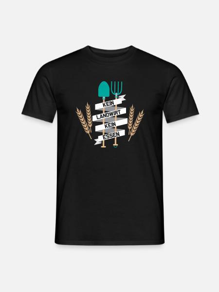 Kein Landwirt Kein Essen Bauernhof Bauer - T-shirt herr - svart