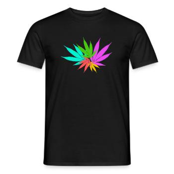 Chanvre coloré - T-shirt homme - noir - Devant - AI Model Male 178 light (178cm)