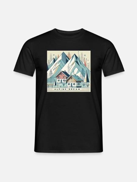 Alpine dream - Men's T-Shirt - black