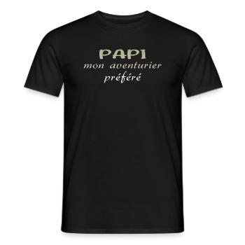 GRANDPA DAD GRANDPA HUMOR GRANDPA JOKE - Men's T-Shirt - black - Front - AI Model Male 178 light (178cm)