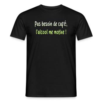 Daddy Humor Joke Fermented Grape Funny - Men's T-Shirt - black - Front - AI Model Male 178 light (178cm)