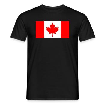 Canada - Men's T-Shirt - black - Front - AI Model Male 178 light (178cm)