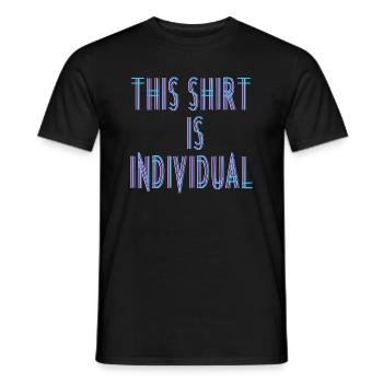 Custom Design Fun Saying - Men's T-Shirt - black - Front - AI Model Male 178 light (178cm)