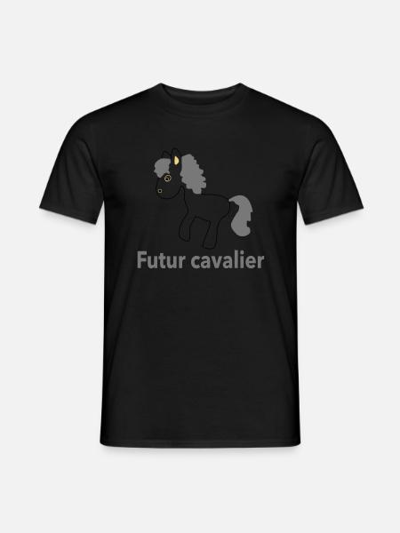 bb cavalier - T-shirt homme - noir