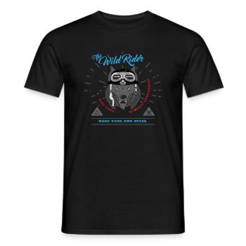 Rider sauvage - T-shirt homme - noir - Devant - AI Model Male 178 light (178cm)